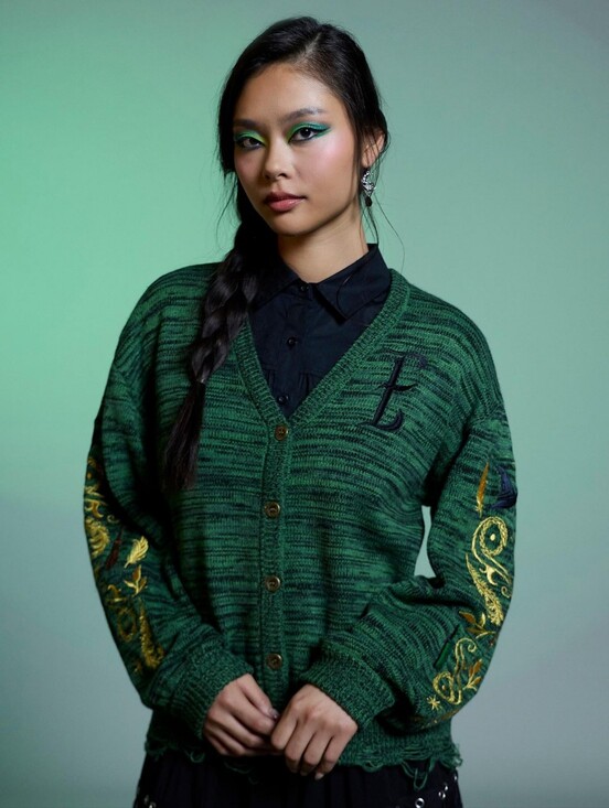 Her Universe Sweaters - Her Universe Elphaba Wicked Embroidered Sweater Size Large